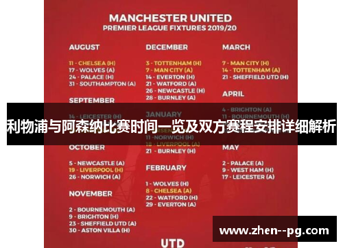 利物浦与阿森纳比赛时间一览及双方赛程安排详细解析 利物浦与阿森纳比赛时间一览及双方赛程安排详细解析