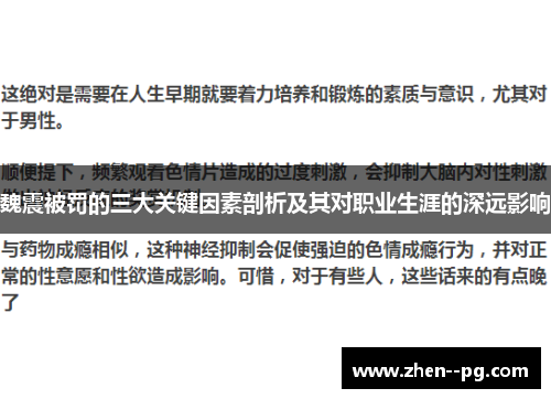 魏震被罚的三大关键因素剖析及其对职业生涯的深远影响